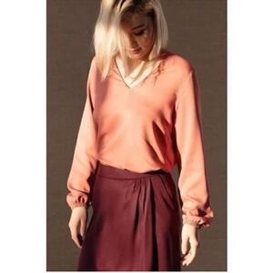 Universal Standard Coral Blouse